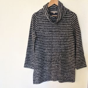 Medium LOFT Navy Striped Top